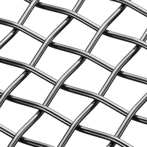Plain weave wire mesh detail